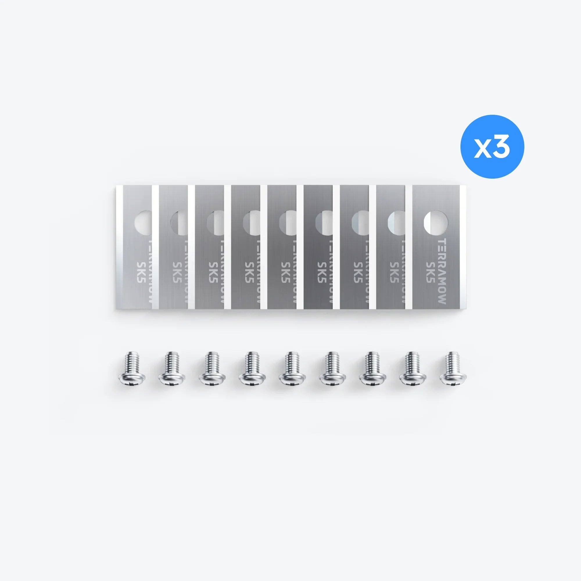 TerraMow 3 Sets of Blade for S/V Series