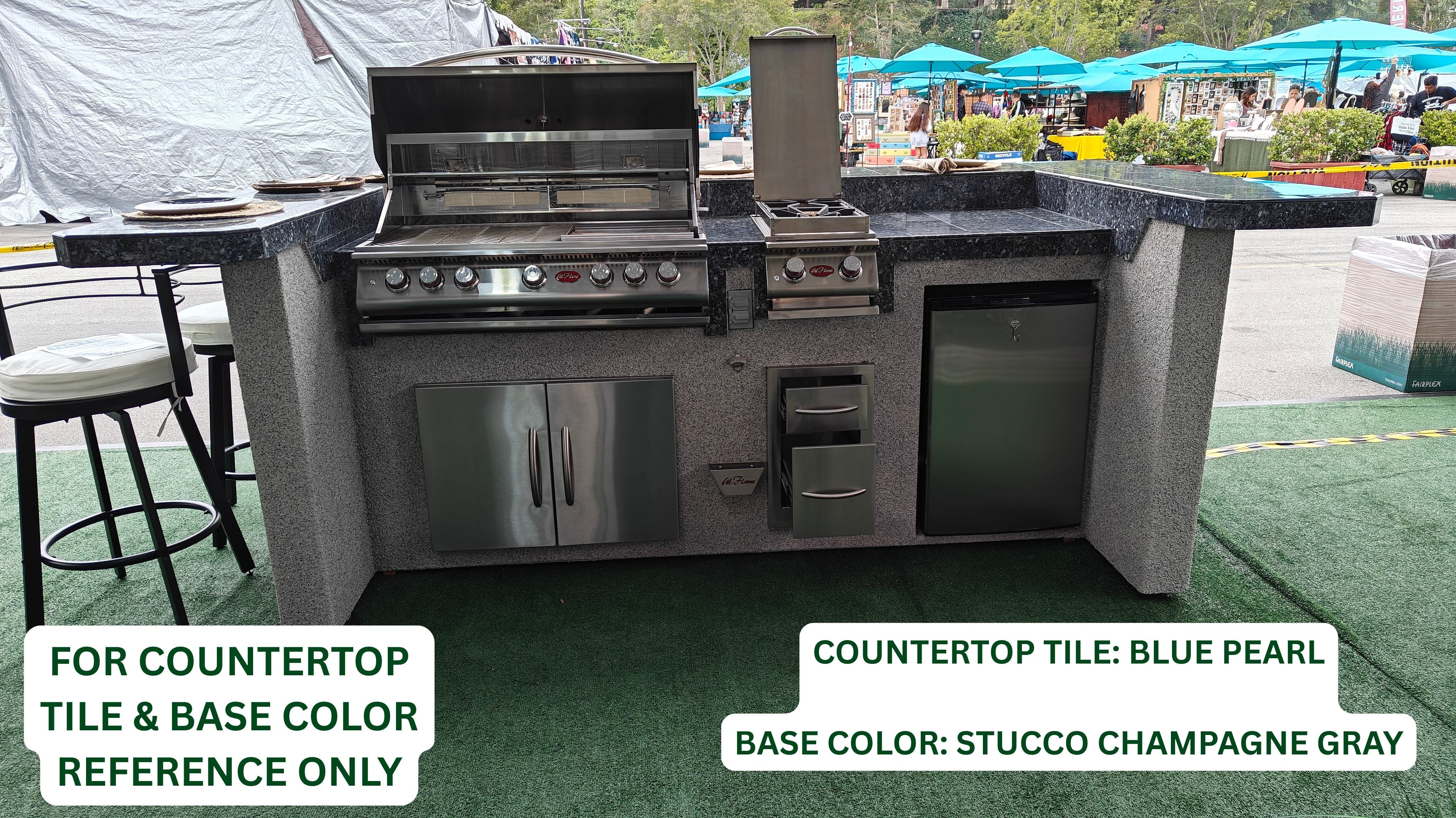 Cal Flame 7 ft BBQ Island BBK-710