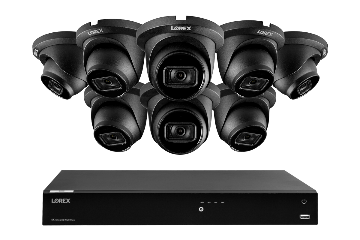 Lorex Fusion Series 4K 16 Camera Capable (Wired or Fusion Wi-Fi) 4 TB Wired NVR System with A14 IP Dome Cameras