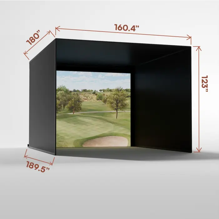 Carl's Place Pro Golf Enclosure with Premium Impact Screen 10x13 | AQVINA World Carl's Place