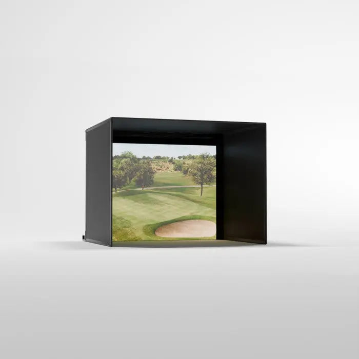 Carl's Place PRO Golf Simulator Enclosure Kit with Premium Impact Screen 8'H × 10.5'W × 8'D | Model: pgec2-pm-8x10-5x8 | AQVINA Carl's Place