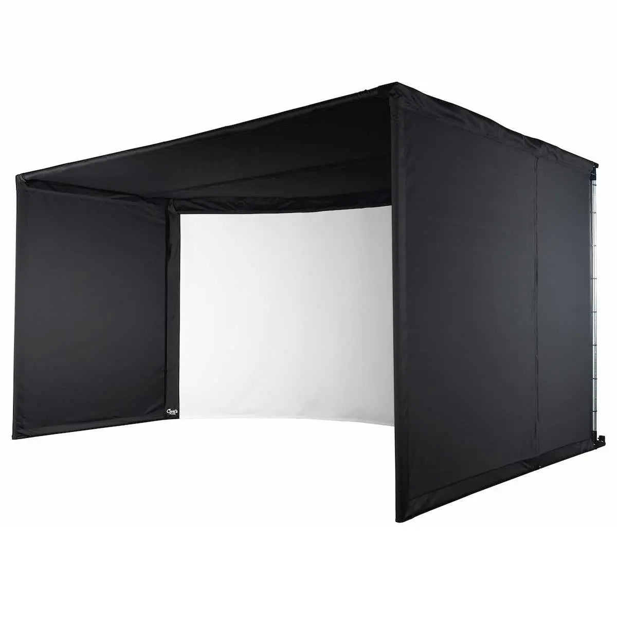 Carl's Place CURVED Golf Simulator Enclosure Kit with Premium Impact Screen 9'H × 14'W × 8'D | Model: cge-9x14x8 Carl's Place
