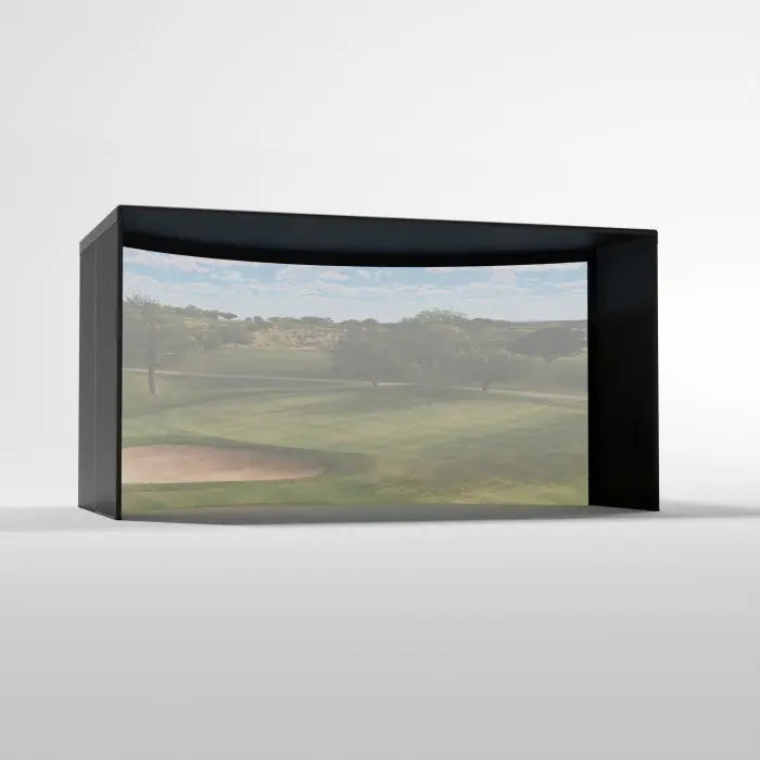 Carl's Place CURVED Golf Simulator Enclosure Kit with Premium Impact Screen 10'H × 15'W × 8'D | Model: cge-10x15x8 Carl's Place