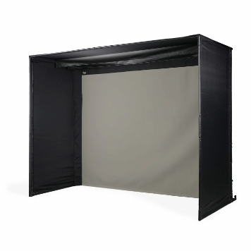 Carl's Place PRO Golf Simulator Enclosure Kit with High-Contrast Gray Impact Screen 10'H × 13'W × 8'D | Model: pgec2-gp-10x13x8 Carl's Place
