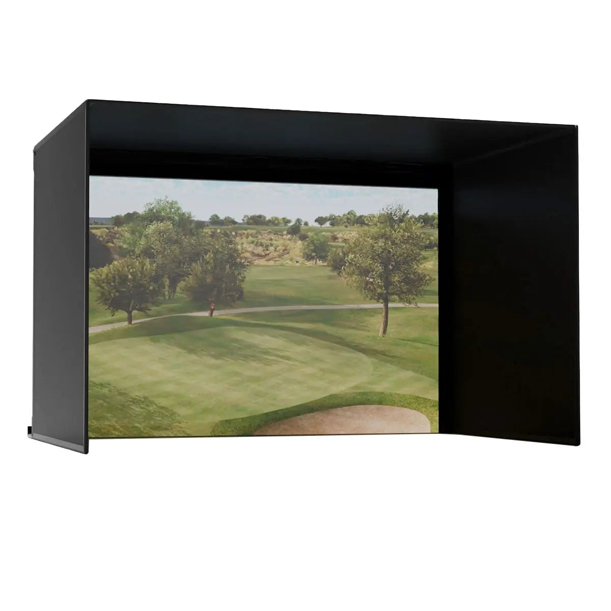Carl's Place Complete Pro Golf Simulator Enclosure Kit with Impact Screen
