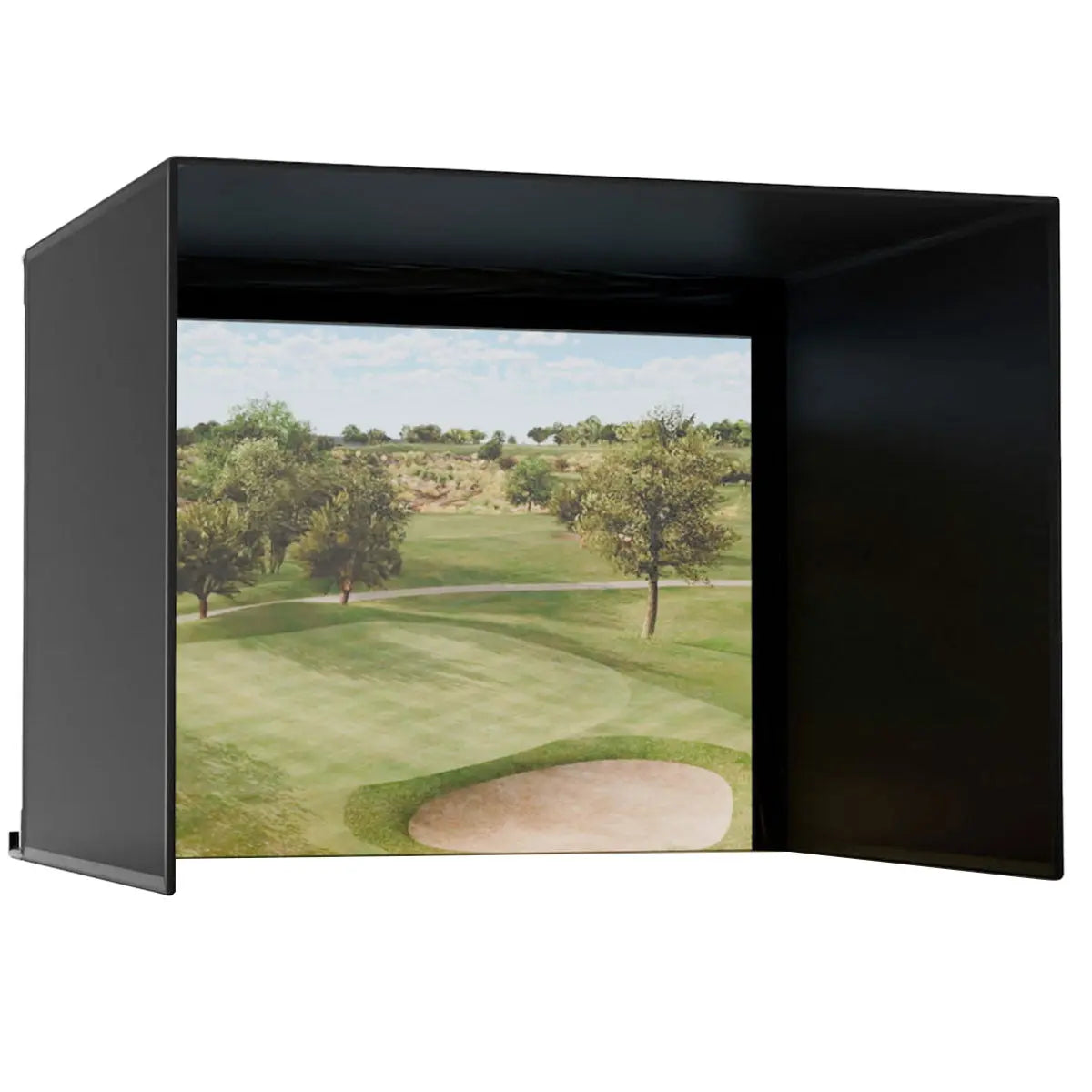 Carl's Place Complete Pro Golf Simulator Enclosure Kit with Impact Screen
