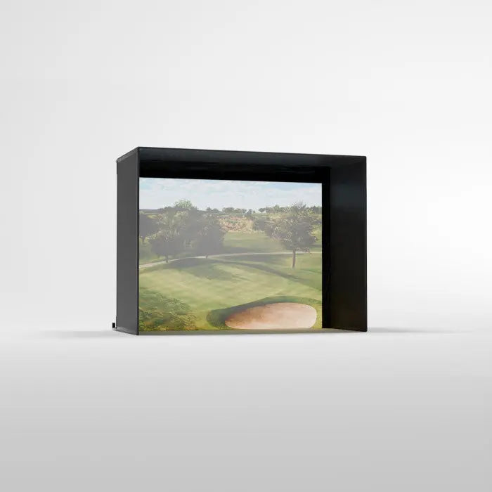 Carl's Place PRO Golf Simulator Enclosure Kit with High-Contrast Gray Impact Screen 9'H × 12'W × 5'D | Model: pgec2-gp-9x12x5 Carl's Place