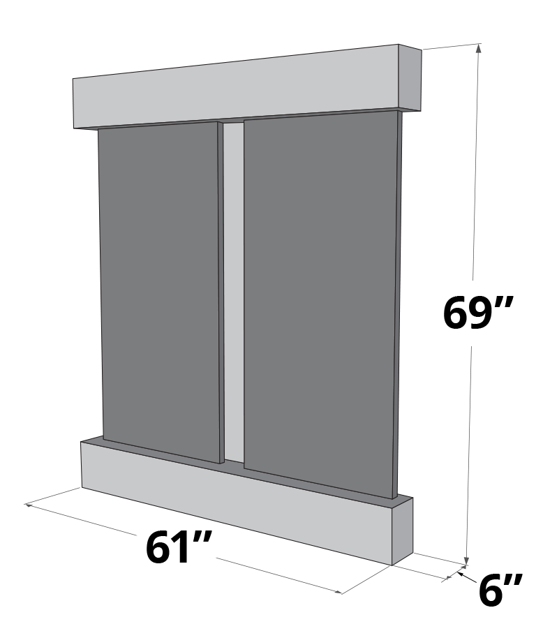 Adagio Cottonwood Falls - Indoor Wall Fountain AWF-CFR1002