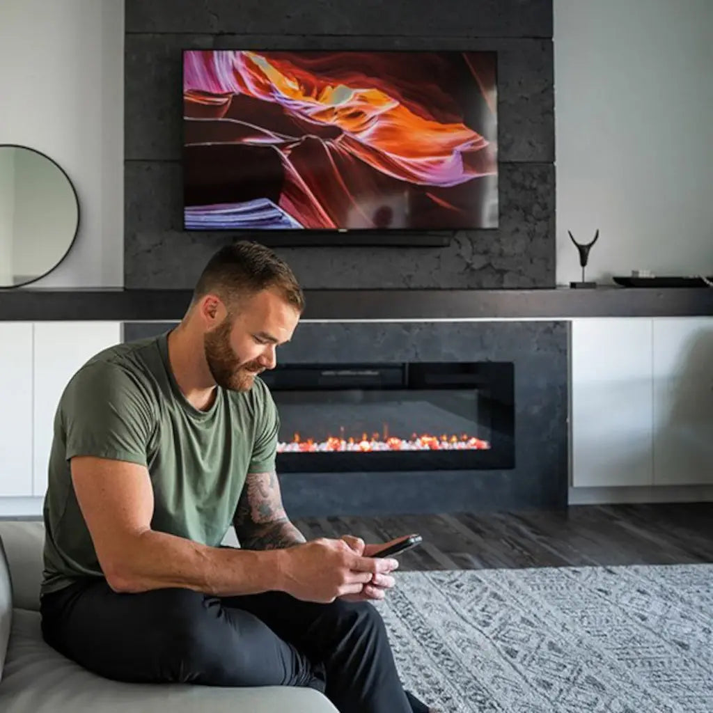 Dimplex Sierra 60" Linear Wall-mounted/Built-in Electric Fireplace | SIL60