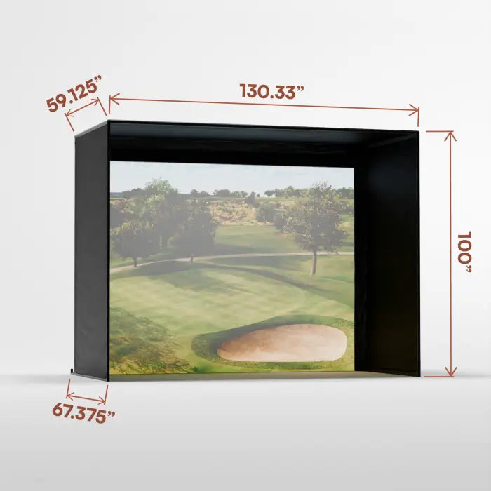 Carl's Place DIY Golf Simulator Enclosure Kit with Standard Impact Screen 8x10.5 | Model: gekc2-is-8x10-5x5 Carl's Place