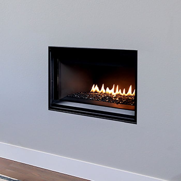 Superior 35-Inch DRL2035 Linear Electronic Ignition Direct Vent Gas Fireplace with Crushed Glass Media