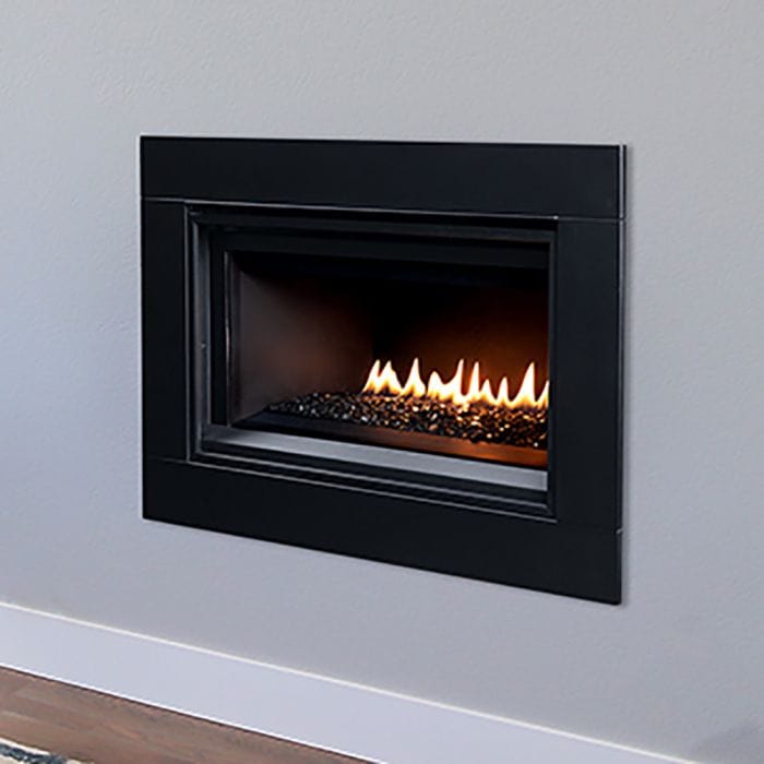 Superior 35-Inch DRL2035 Linear Electronic Ignition Direct Vent Gas Fireplace with Crushed Glass Media