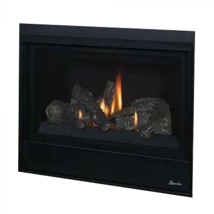 Superior 33-Inch DRT2033 Traditional Direct Vent Gas Fireplace with Aged Oak Log Set
