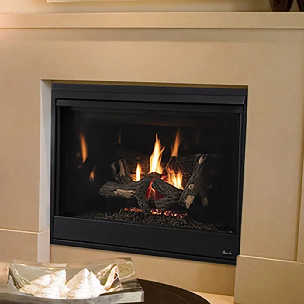 Superior 40-Inch DRT4240 Traditional Electronic Ignition Direct Vent Gas Fireplace with Remote and Ceramic Fiber Log Set
