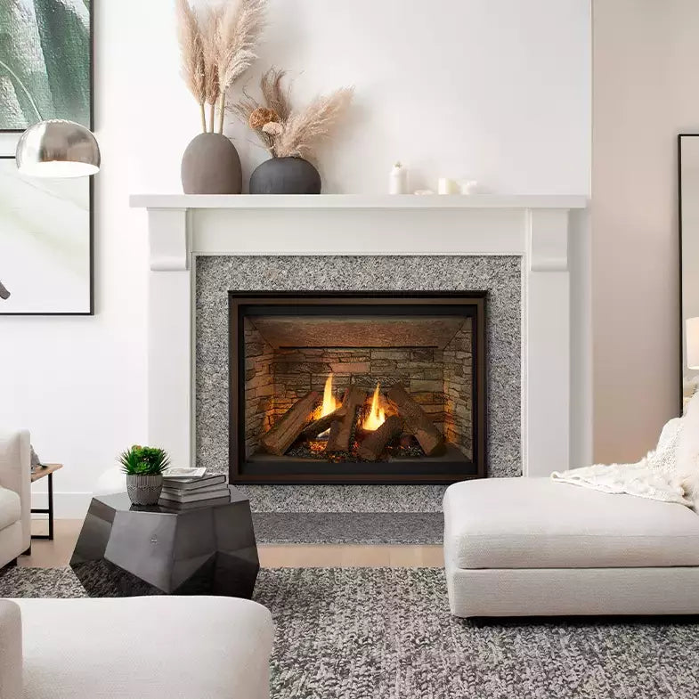 Majestic Meridian Platinum 42" direct vent gas fireplace with touchscreen remote control panel