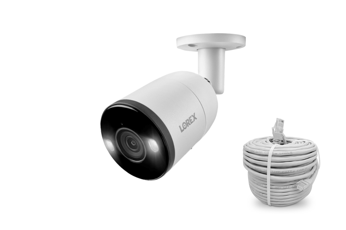 Lorex H13 4K IP Wired Bullet Security Camera with Smart Deterrence