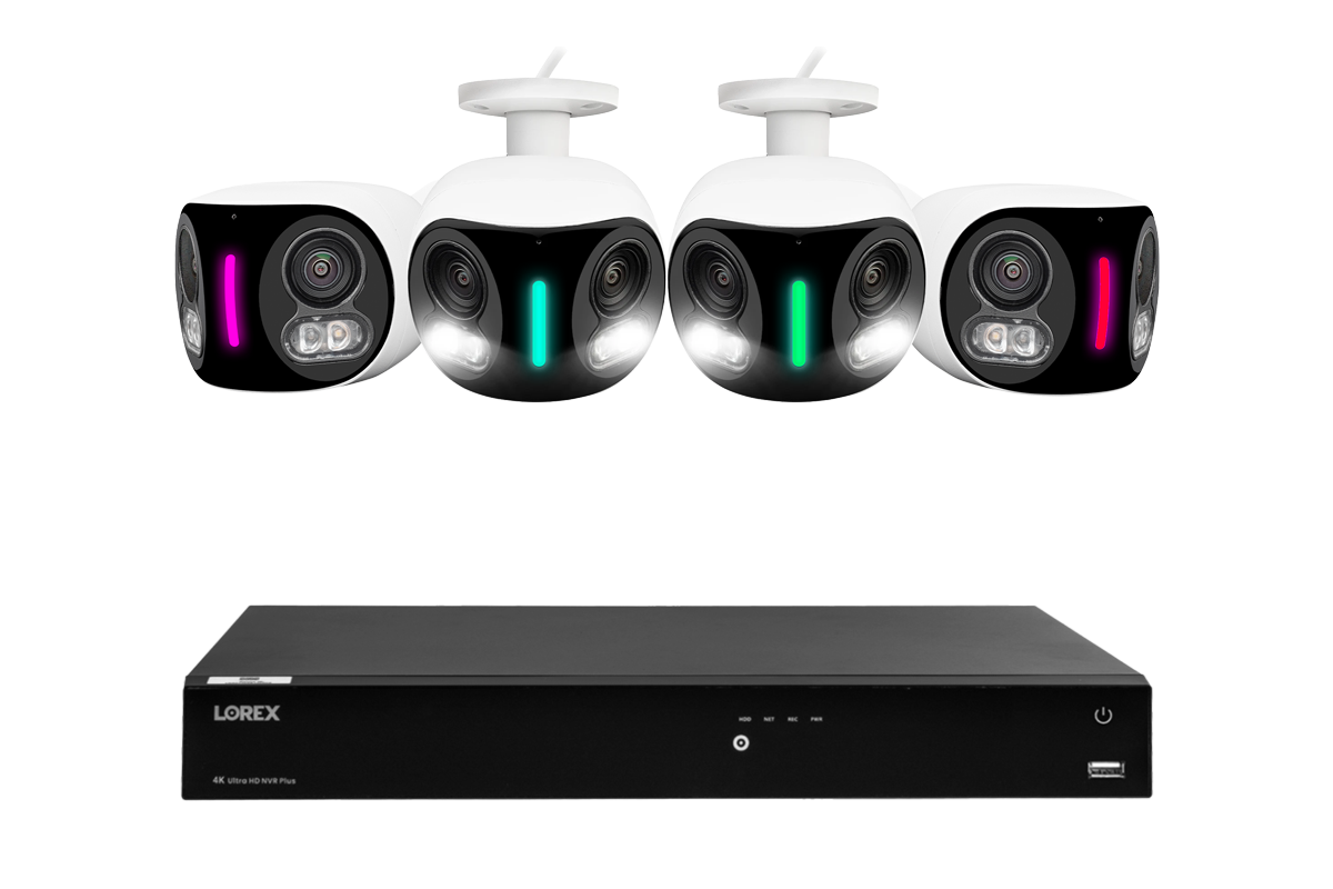 Lorex Fusion 16-Channel 4K NVR System with H20 Dual Lens Panoramic Cameras