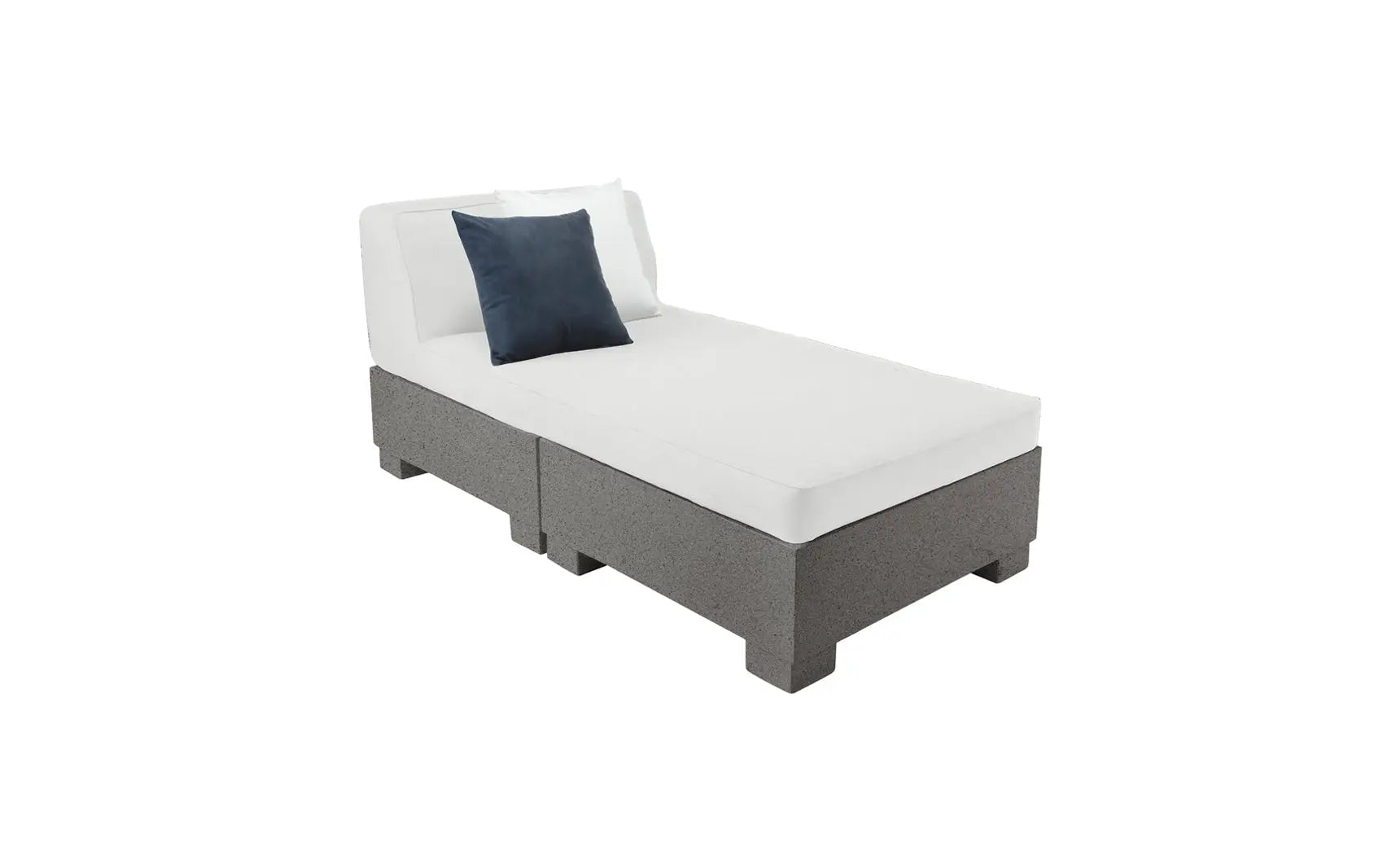 Affinity 2-piece sun chair in beige fabric with wooden frame and armrests