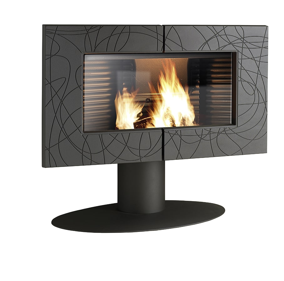 Invicta Symphonia Free-Standing Linear Wood Stove 6115-44