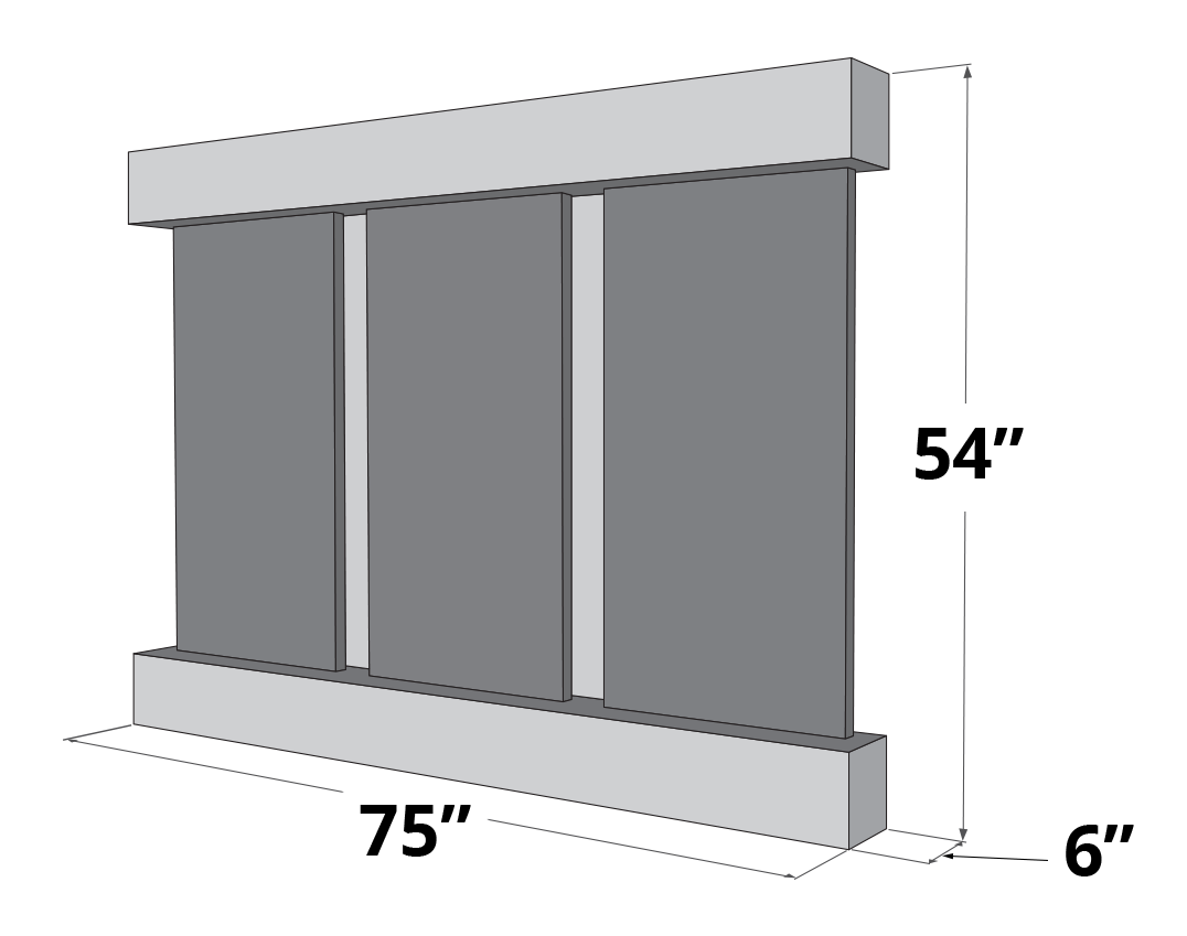 Adagio Olympus Falls - Indoor Wall Fountain AWF-OFR1004