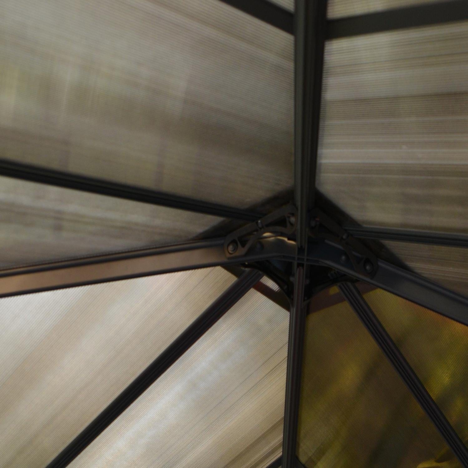 Palram - Canopia | Ledro Enclosed Gazebo - Gray/Bronze