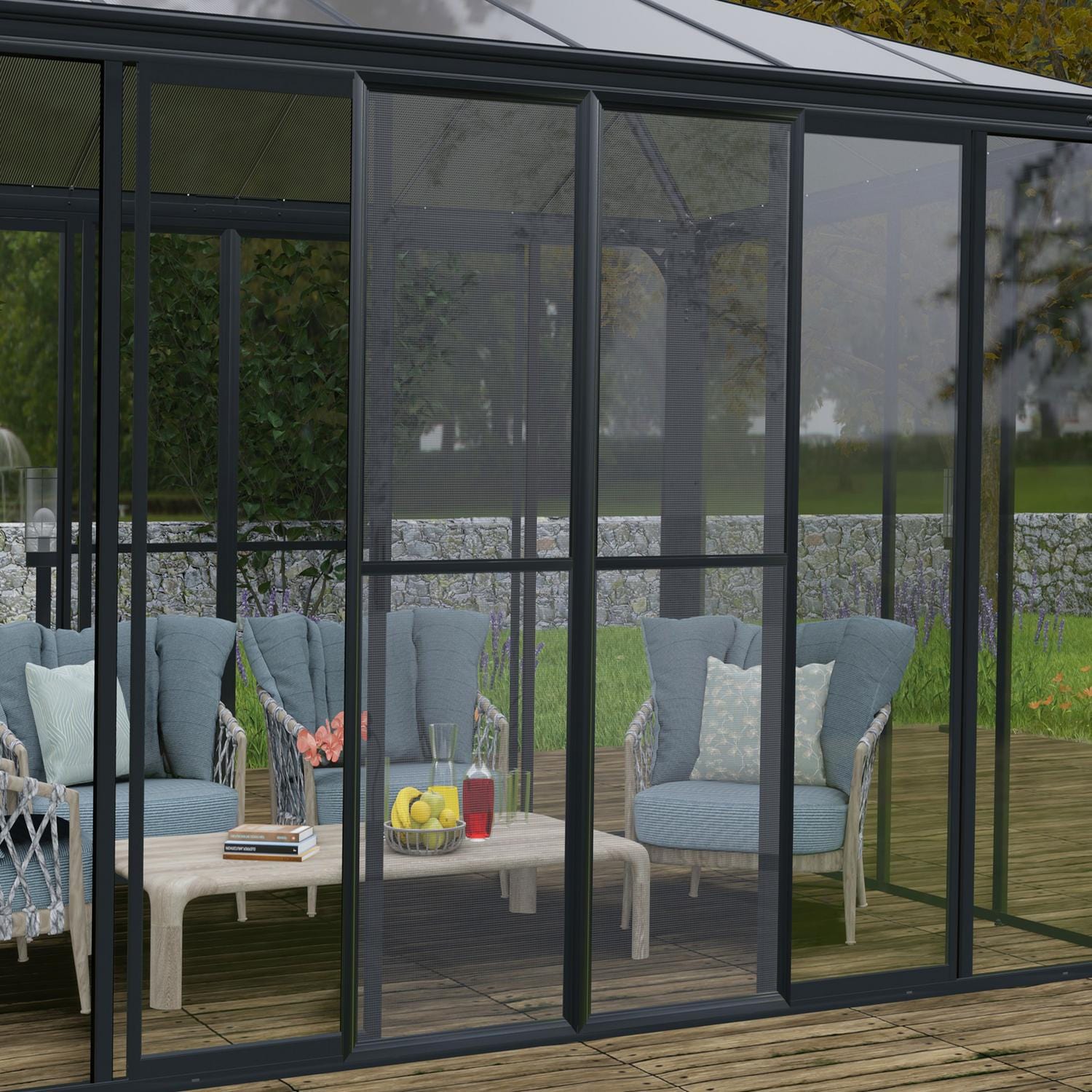 Palram - Canopia | Ledro Enclosed Gazebo - Gray/Bronze