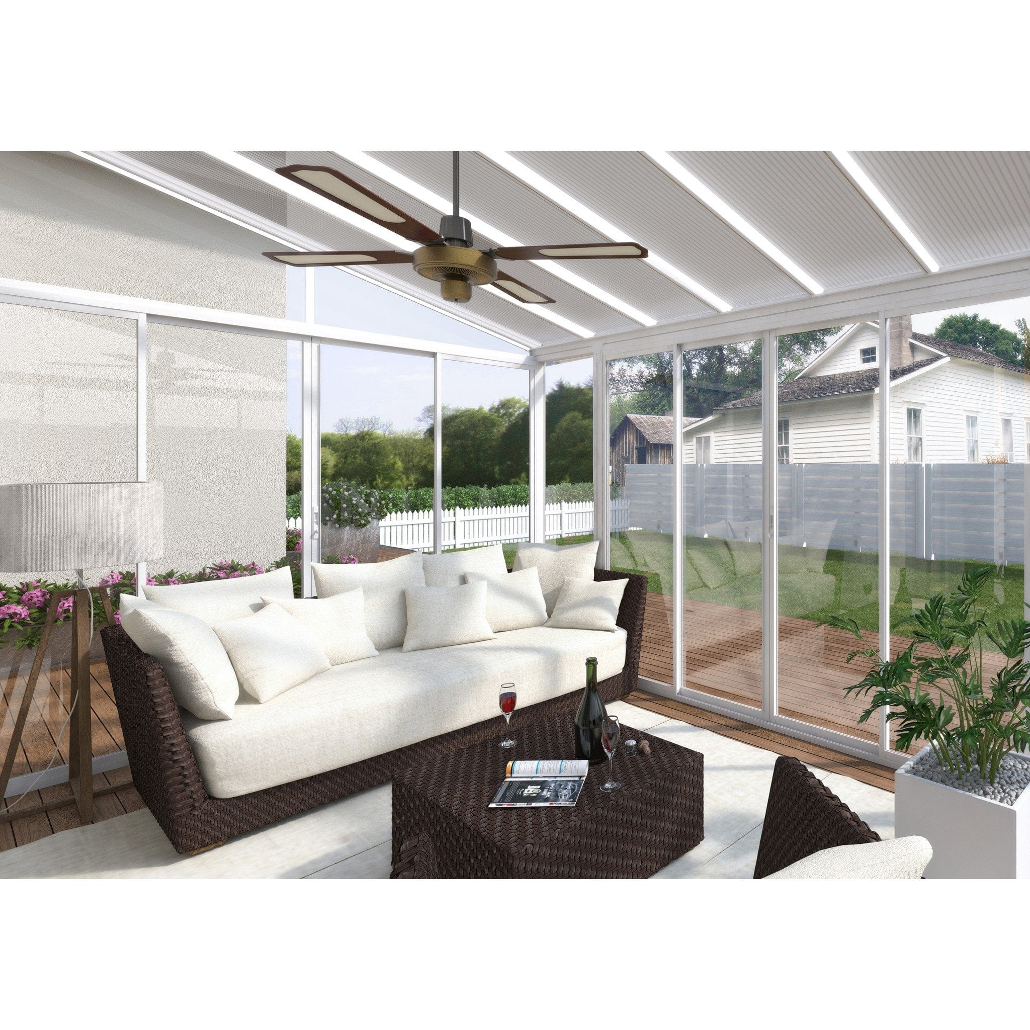 Palram - Canopia | SanRemo White Patio Enclosure