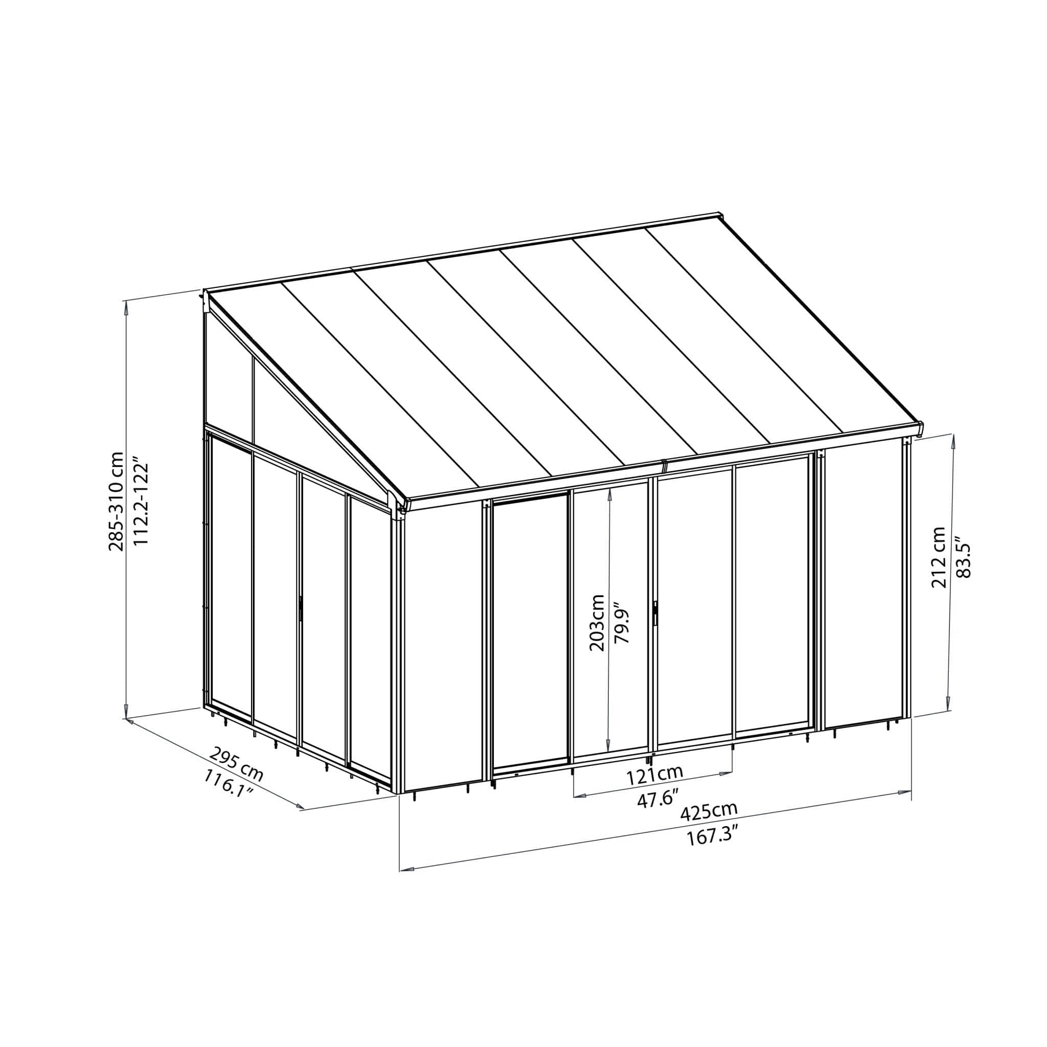 Palram - Canopia | SanRemo White Patio Enclosure
