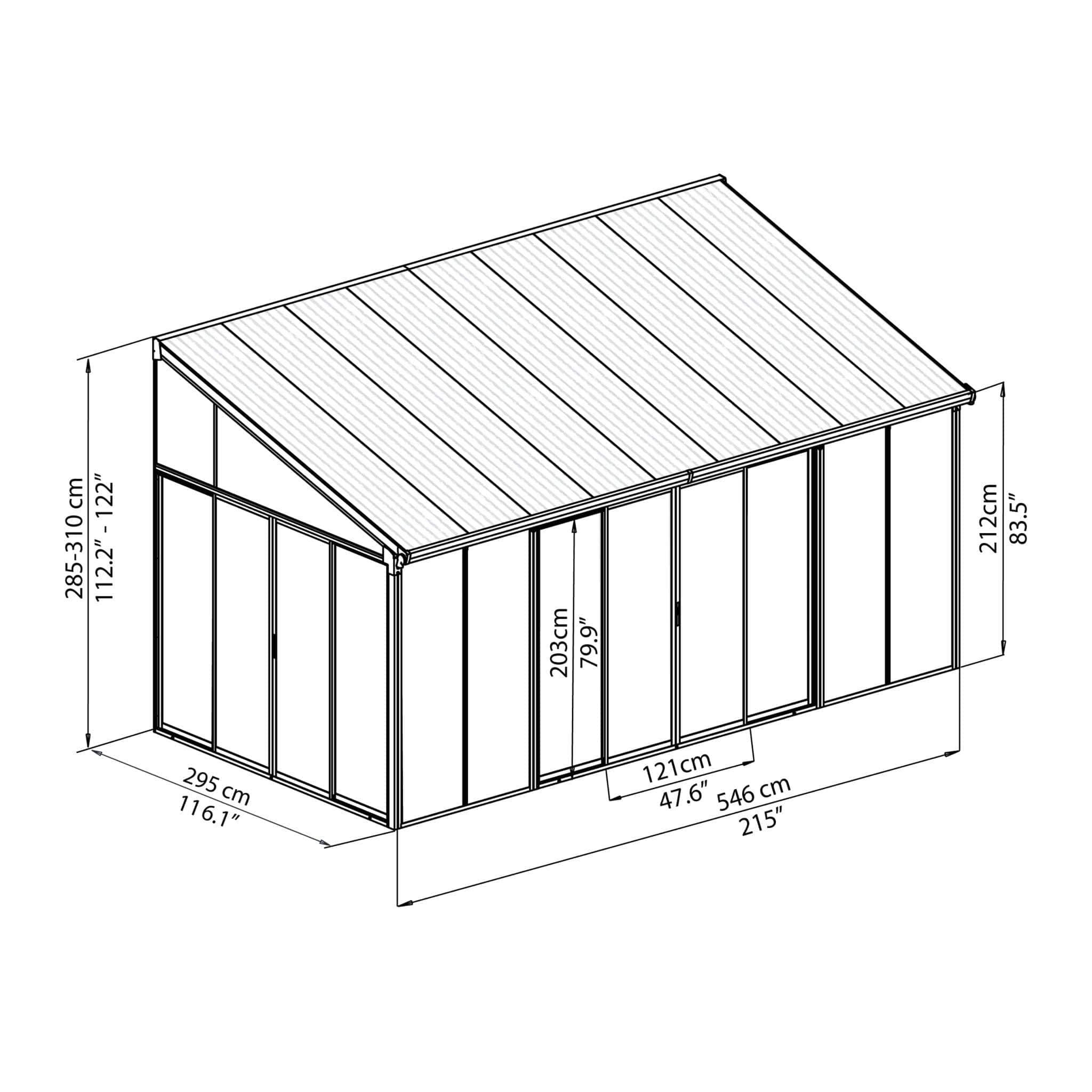 Palram - Canopia | SanRemo White Patio Enclosure