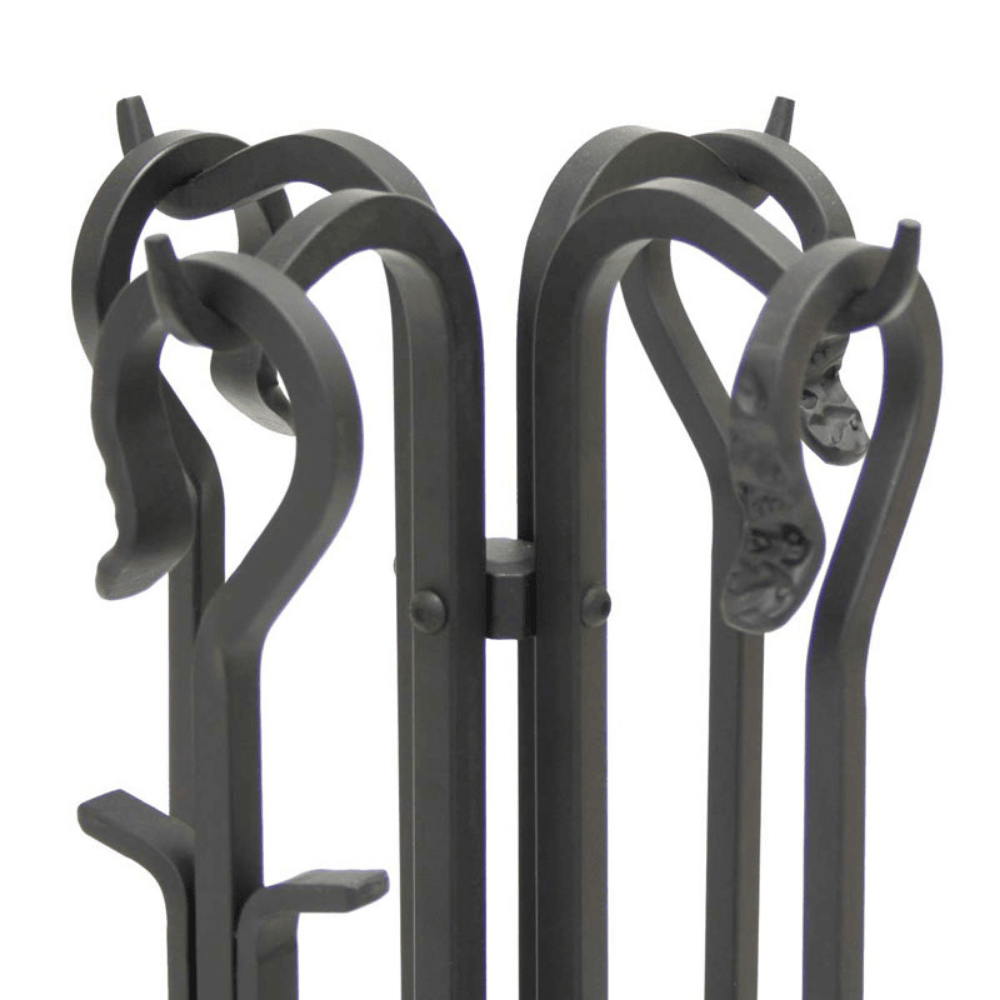 Pilgrim Forged Fireplace Tool Set with Corn Broom