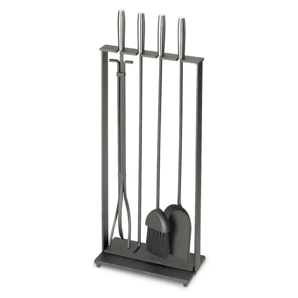 Pilgrim Modern Soldiered Row Fireplace Tool Set