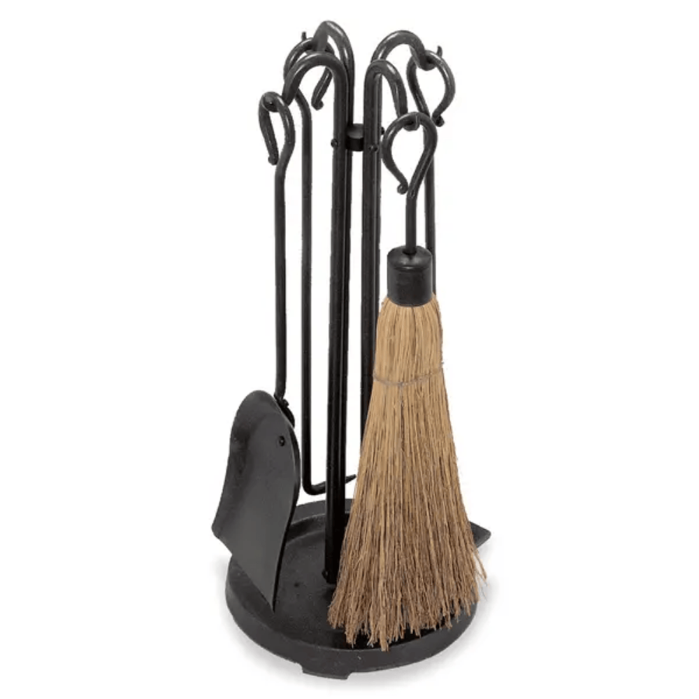 Pilgrim Raised Hearth Vintage Iron Stove Tool Set