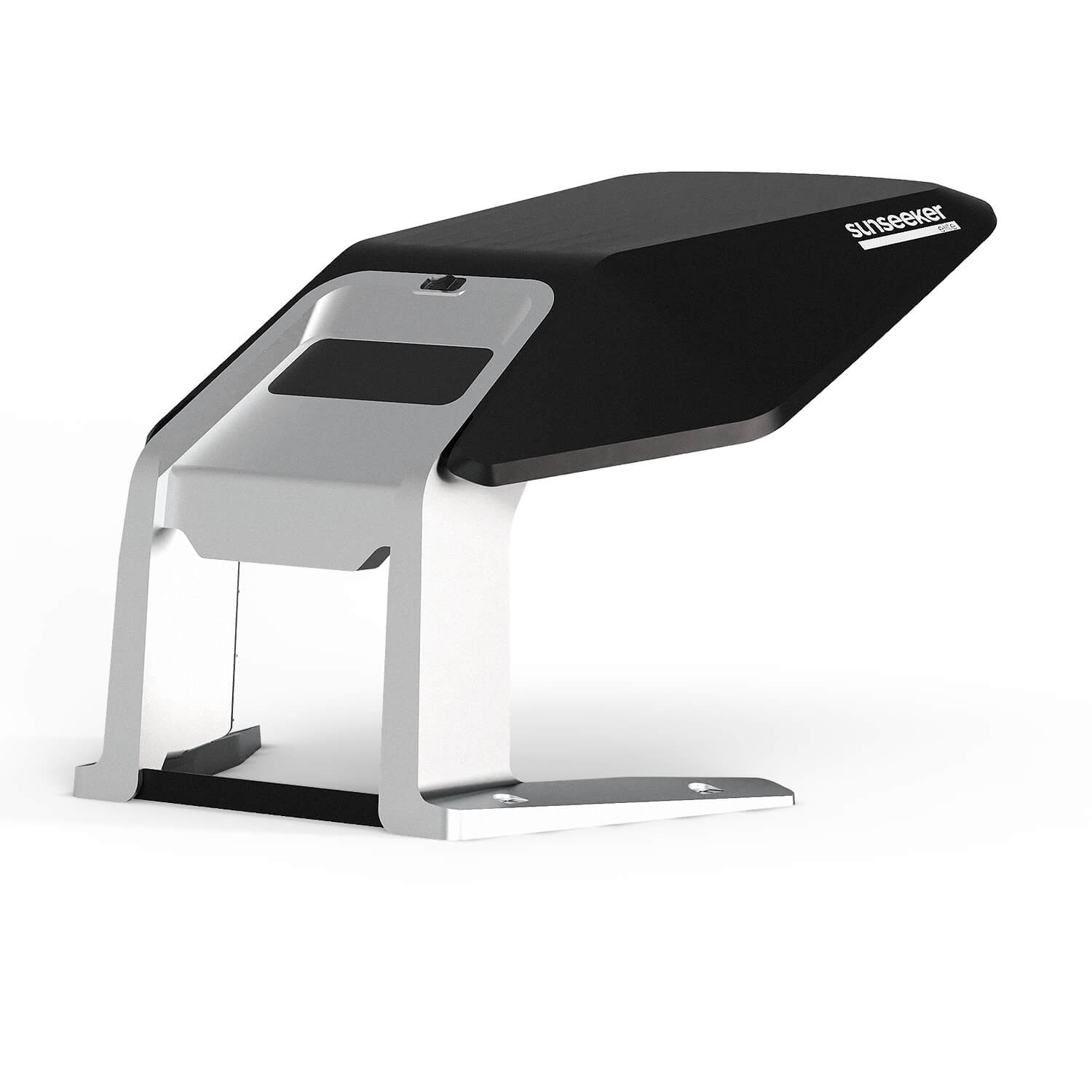 Sunseeker Sunproof Garage X7 protecting a robotic lawn mower from the elements