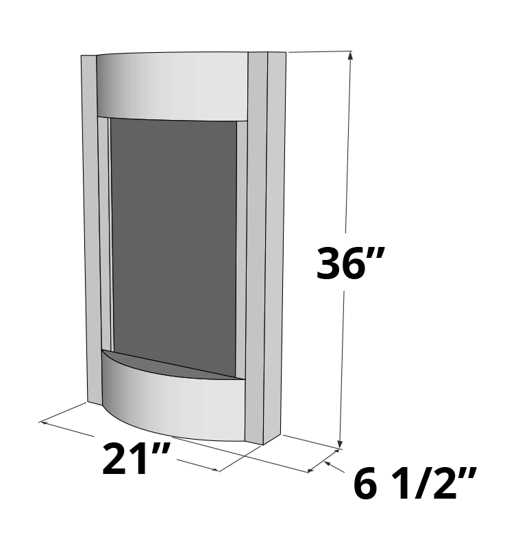 Adagio Serene Waters - Indoor Wall Fountain AWF-PW3540