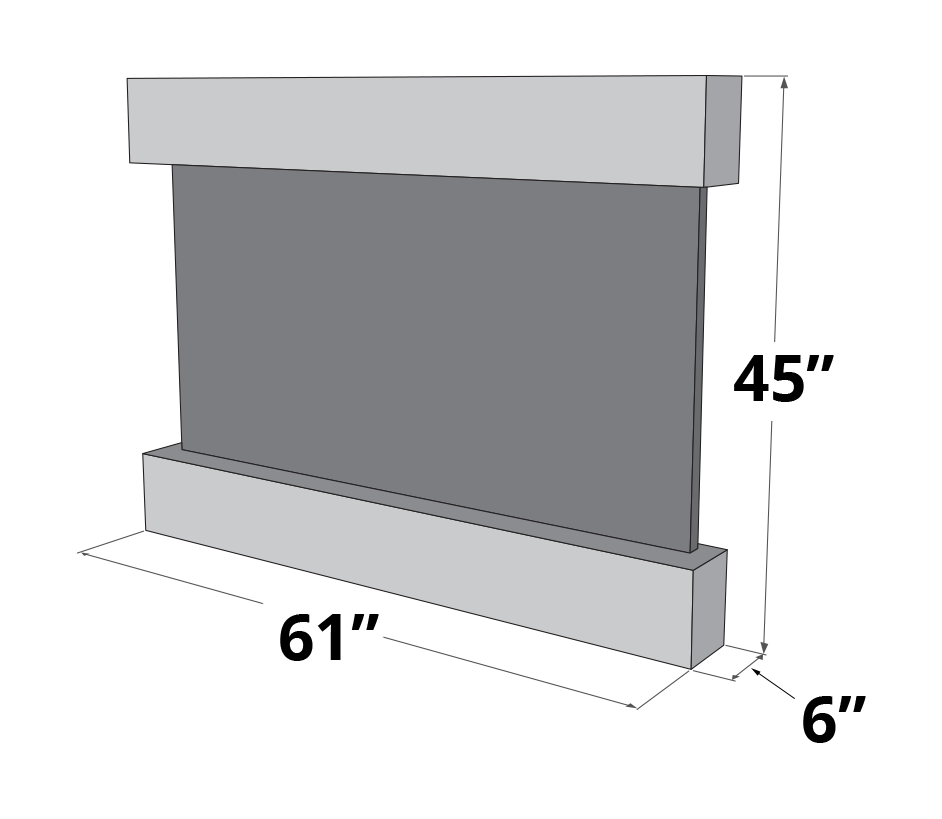 Adagio Teton Falls - Indoor Wall Fountain AWF-TFR1514