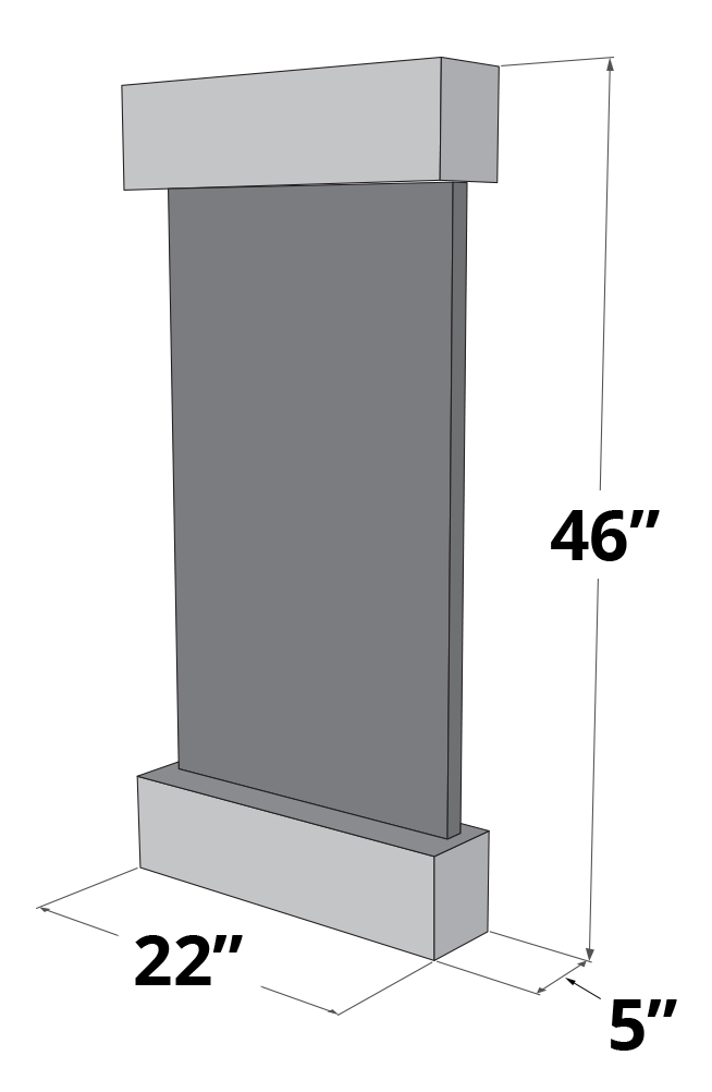 Adagio Whispering Creek - Indoor Wall Fountain AWF-WC3502