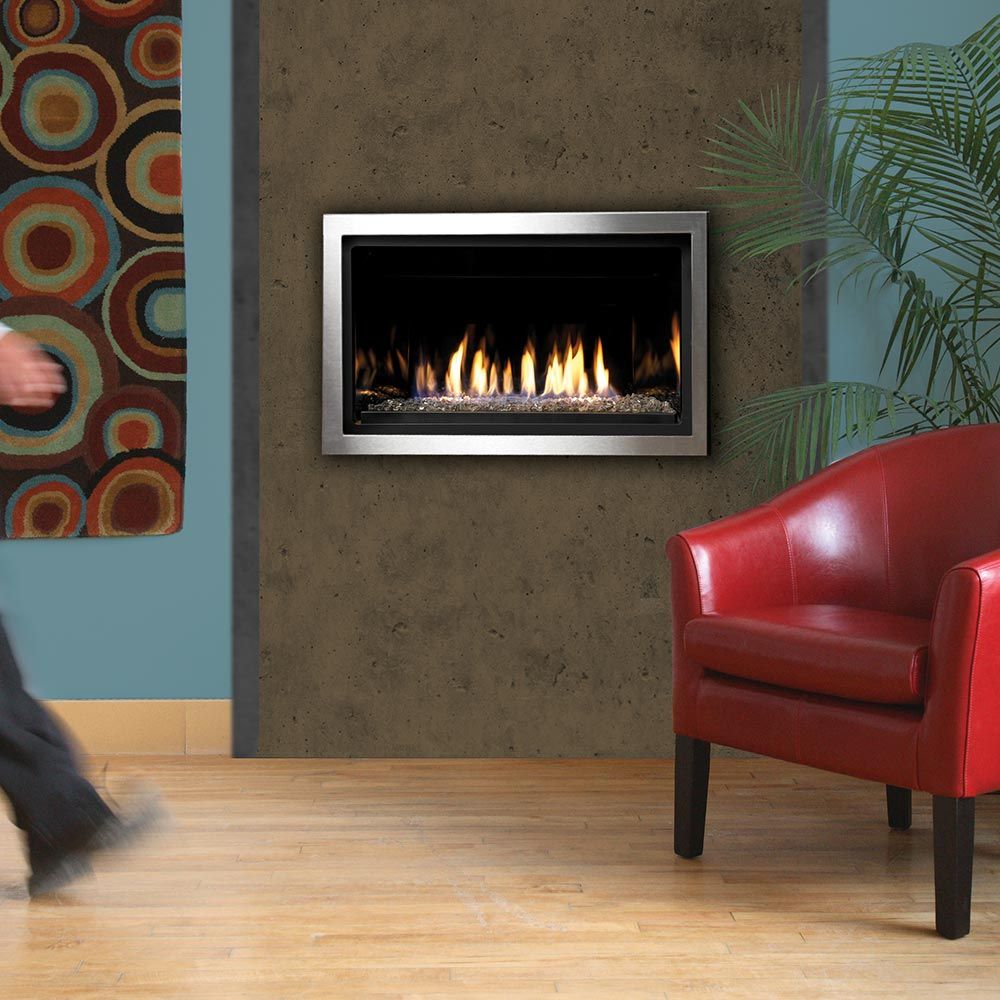 Kingsman 36" Zero Clearance Direct Vent Gas Fireplace ZCVRB3622